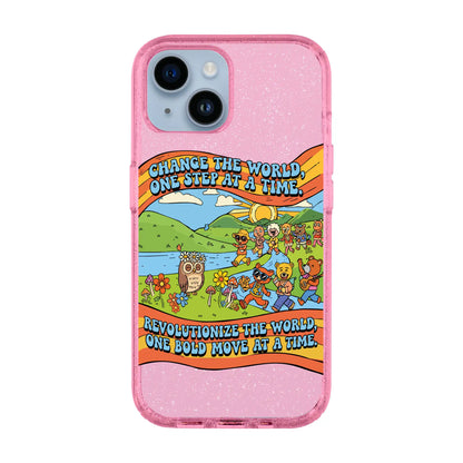 CHANGE THE WORLD-Shiny Kılıf MagSafe Özellikli - iPhone 14