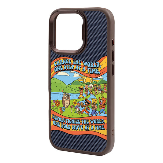 CHANGE THE WORLD-iPhone 16 Pro Max Plaid Kılıf MagSafe Özellikli