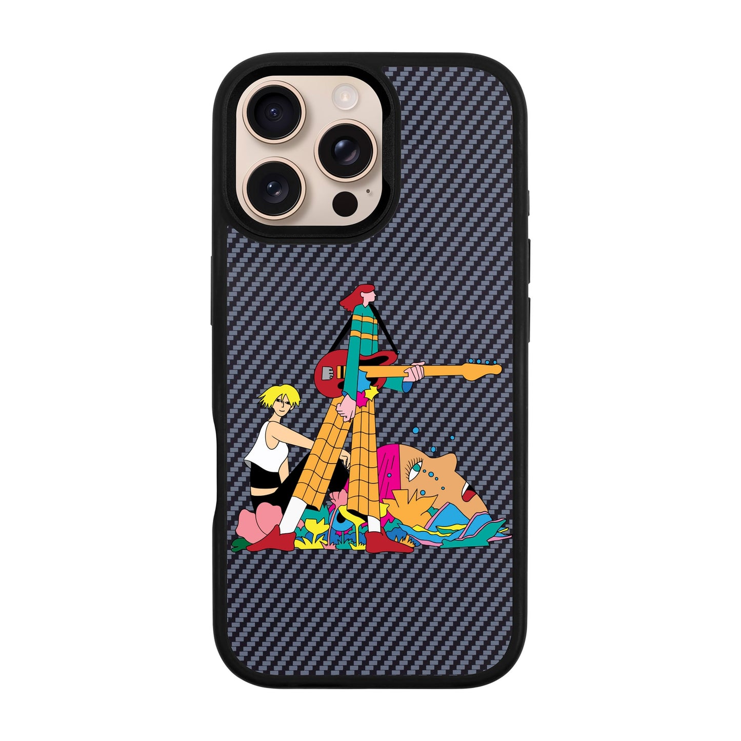 HER BAND-iPhone 16 Pro Max Plaid Kılıf MagSafe Özellikli