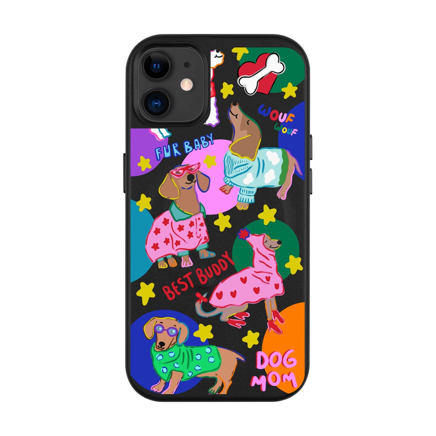 DOG MOM-Leather Kılıf MagSafe Özellikli - iPhone 11