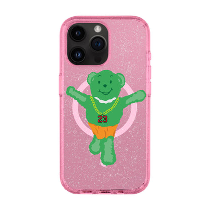 GREEN BEAR-iPhone 14 Pro Max Shiny Kılıf MagSafe Özellikli