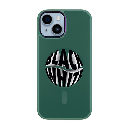 BLACK WHITE-iPhone 12 Vigor Kılıf MagSafe Özellikli