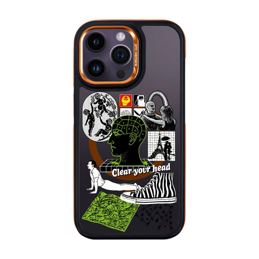 CLEAR YOUR HEAD-iPhone 14 Pro Max Dark Kılıf MagSafe Özellikli