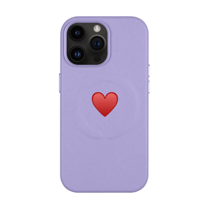 SPREAD HEART-iPhone 14 Pro Max Leather Kılıf MagSafe Özellikli