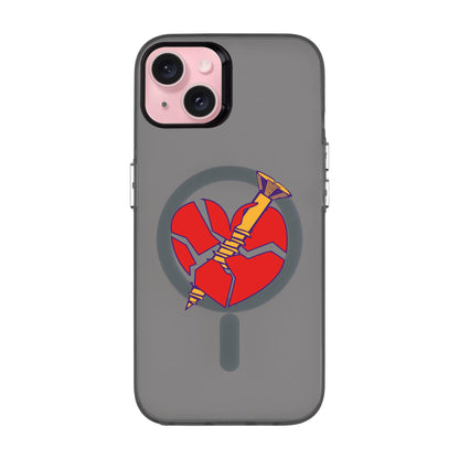 BROKEN HEART-iPhone 15 Plus Hold Kılıf MagSafe Özellikli
