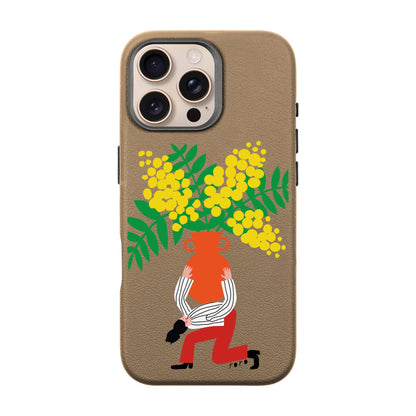 VASE-iPhone 16 Pro Max Leather Premium Kılıf MagSafe Özellikli