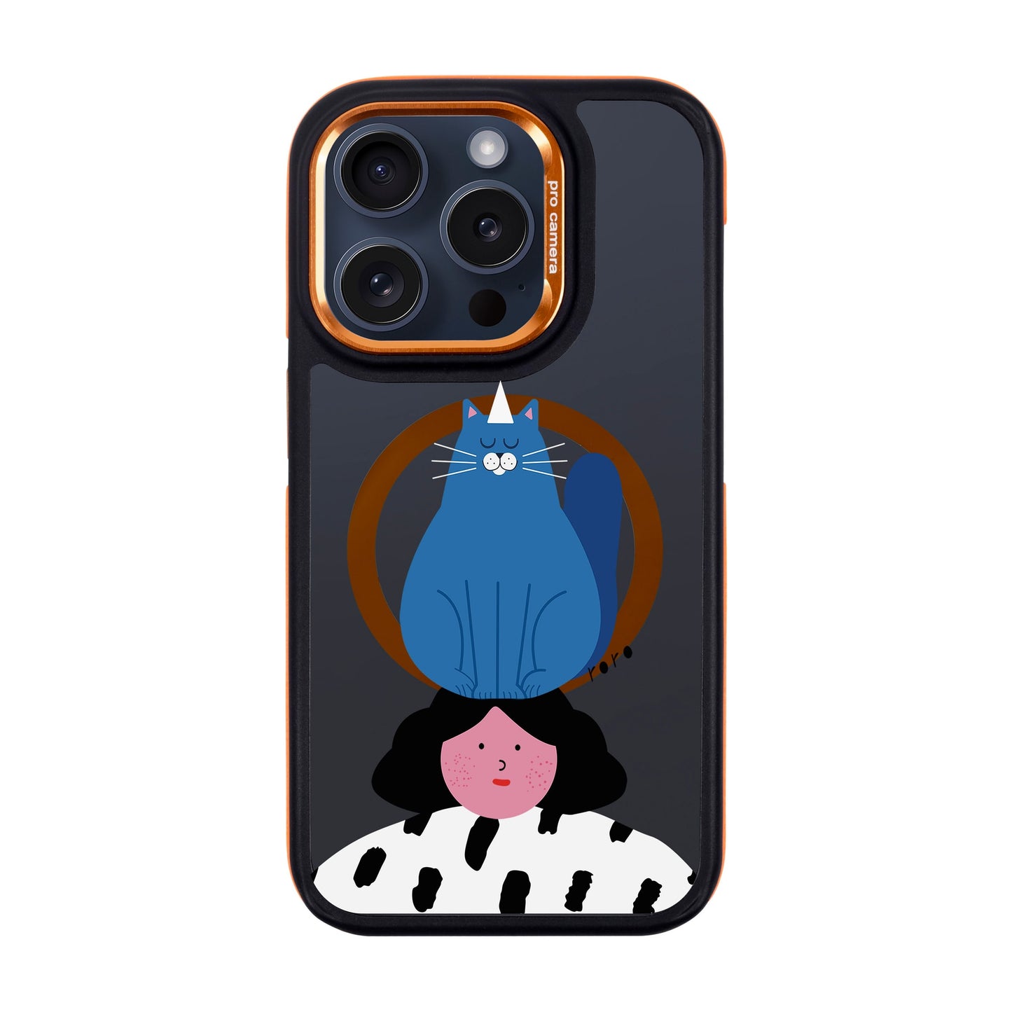 NAUGHTY CAT-iPhone 15 Pro Dark Kılıf MagSafe Özellikli