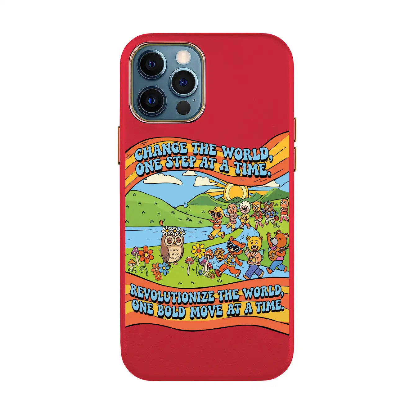 CHANGE THE WORLD-iPhone 7 Plus / 8 Plus Leather Kılıf