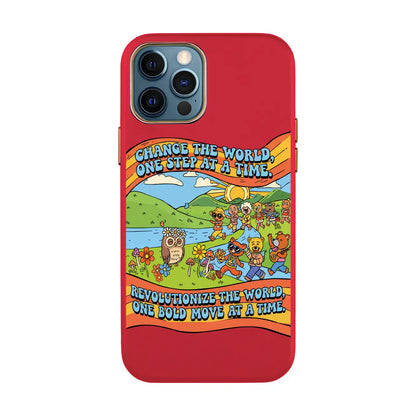CHANGE THE WORLD-iPhone 7 Plus / 8 Plus Leather Kılıf