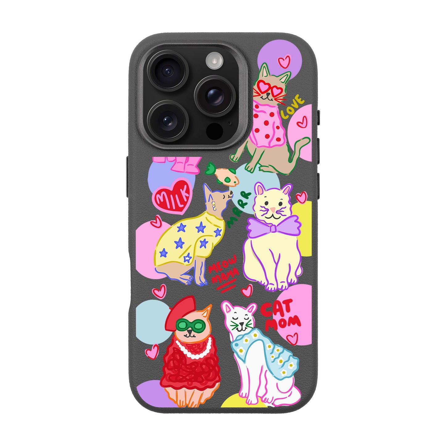 CAT MOM-iPhone 16 Pro Leather Premium Kılıf MagSafe Özellikli