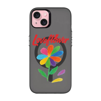 LOVE FLOWER-iPhone 15 Plus Hold Kılıf MagSafe Özellikli