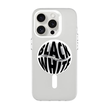 BLACK WHITE-iPhone 13 Pro Hold Kılıf MagSafe Özellikli