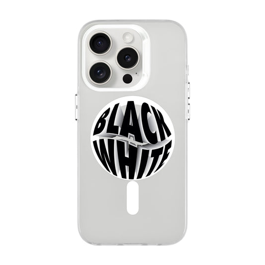 BLACK WHITE-iPhone 13 Pro Hold Kılıf MagSafe Özellikli