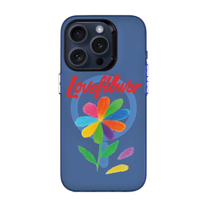 LOVE FLOWER-iPhone 15 Pro Hold Kılıf MagSafe Özellikli
