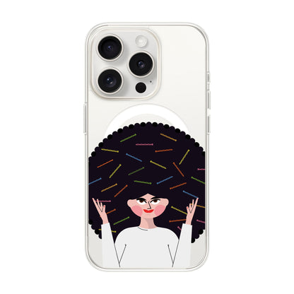 TANGLES OF HAPPINESS-Solid Kılıf MagSafe Özellikli - iPhone 15 Pro