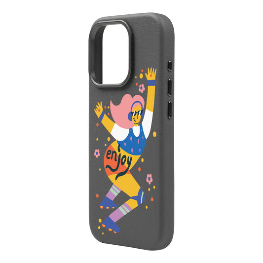 ENJOY-iPhone 16 Pro Leather Premium Kılıf MagSafe Özellikli
