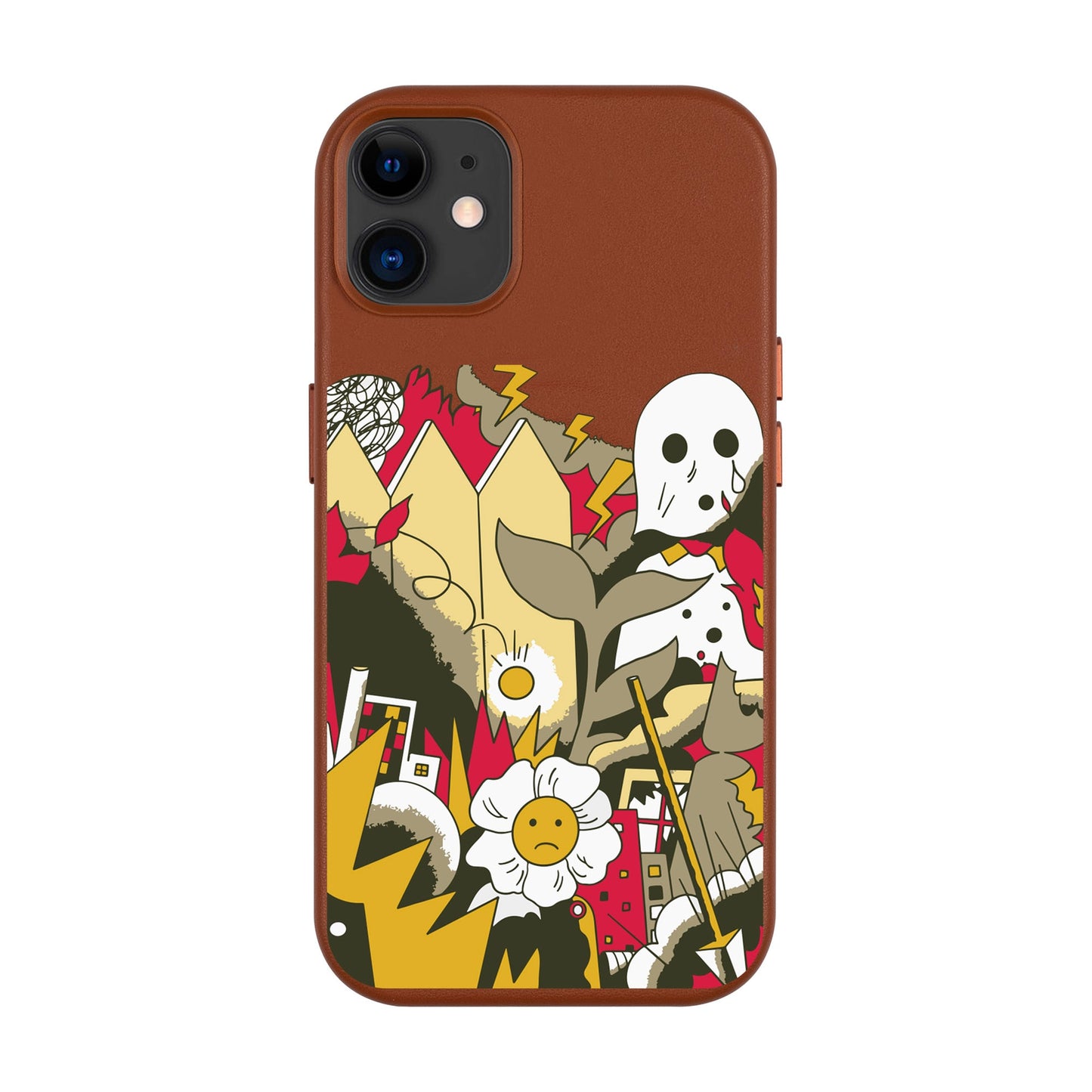 EVERYTHING IS BURNING-Leather Kılıf MagSafe Özellikli - iPhone 11