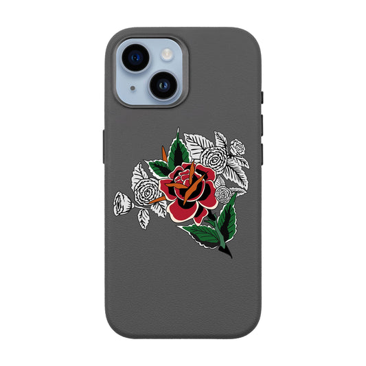 DRY ROSE-iPhone 13 Leather Premium Kılıf MagSafe Özellikli
