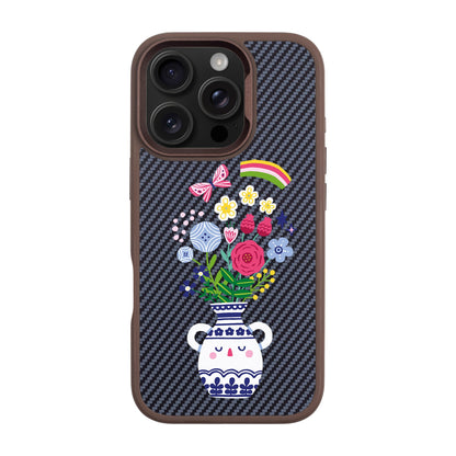 PARTERRE-iPhone 16 Pro Plaid Kılıf MagSafe Özellikli