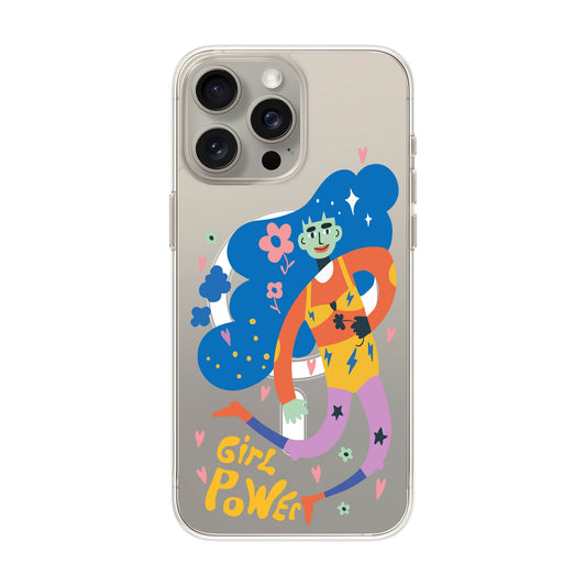 GIRL POWER-iPhone 15 Pro Max Solid Kılıf MagSafe Özellikli
