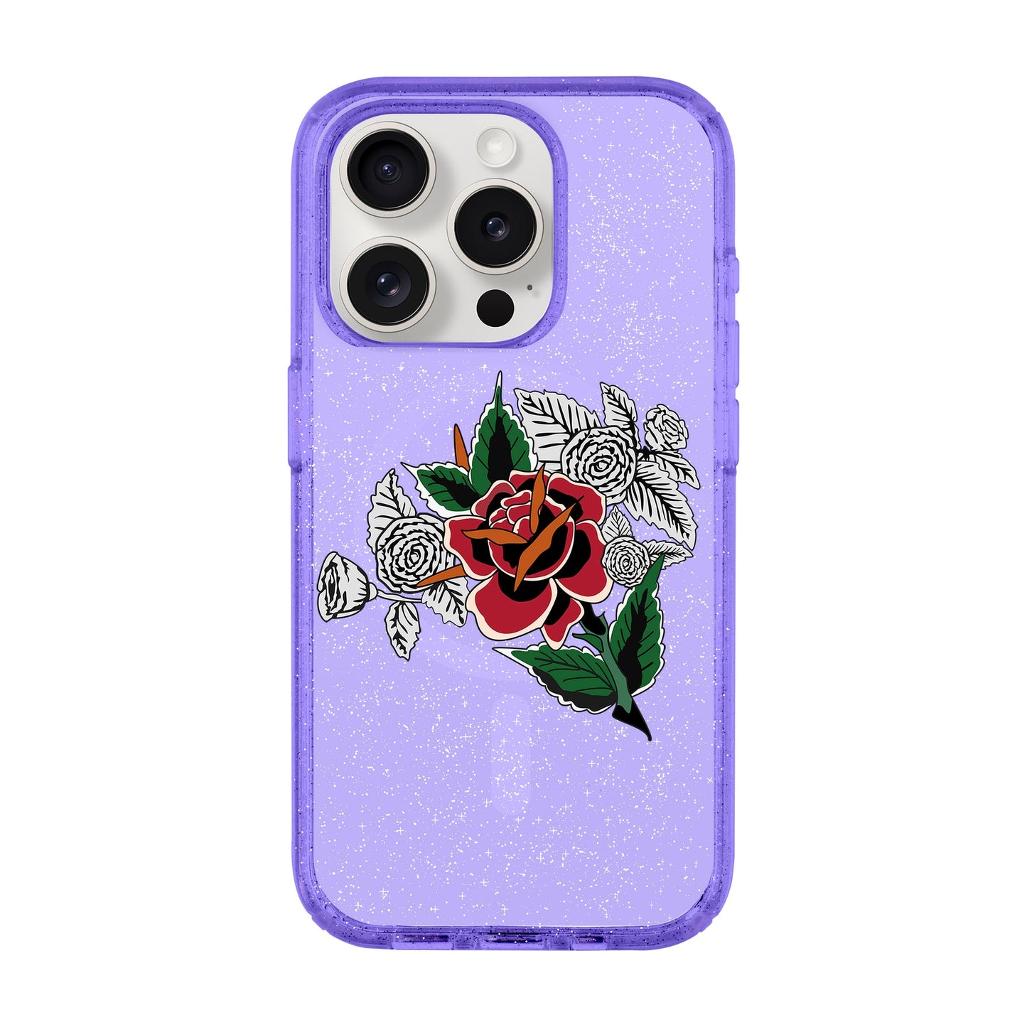 DRY ROSE-Shiny Kılıf MagSafe Özellikli - iPhone 15 Pro