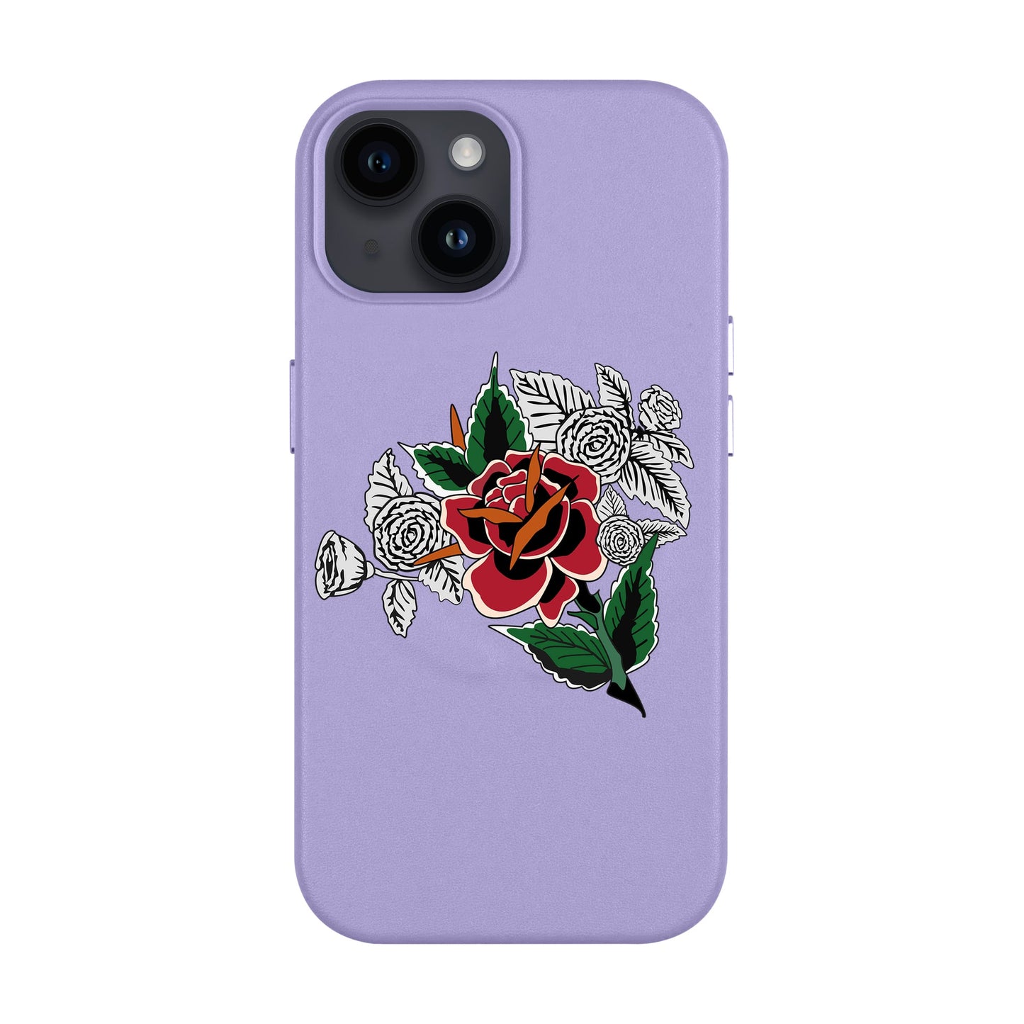 DRY ROSE-Leather Kılıf MagSafe Özellikli - iPhone 14