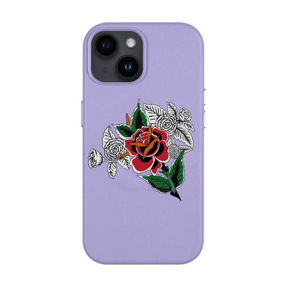 DRY ROSE-Leather Kılıf MagSafe Özellikli - iPhone 14