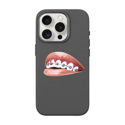 ORTHODONTIST-iPhone 15 Pro Leather Premium Kılıf MagSafe Özellikli