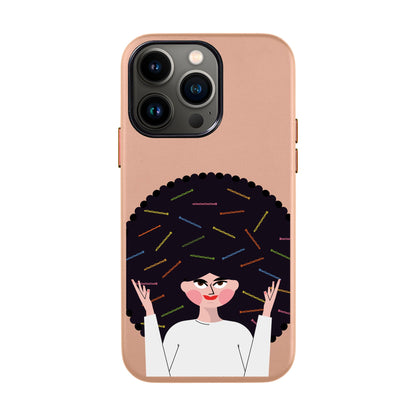 TANGLES OF HAPPINESS-iPhone 13 Pro Max Leather Kılıf