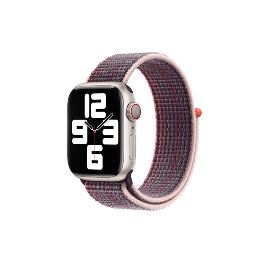 Apple Watch Velcro Kordon-Elder Berry