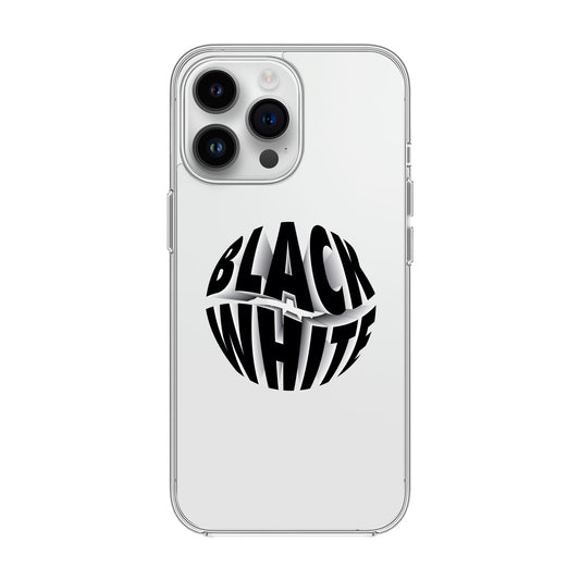 BLACK WHITE-iPhone 15 Pro Max Solid Kılıf