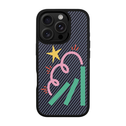DOMINO-iPhone 16 Pro Plaid Kılıf MagSafe Özellikli