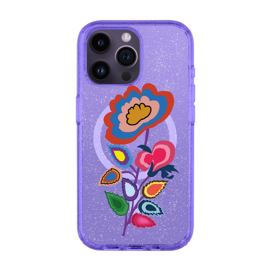 KNITTED FLOWER-iPhone 14 Pro Max Shiny Kılıf MagSafe Özellikli