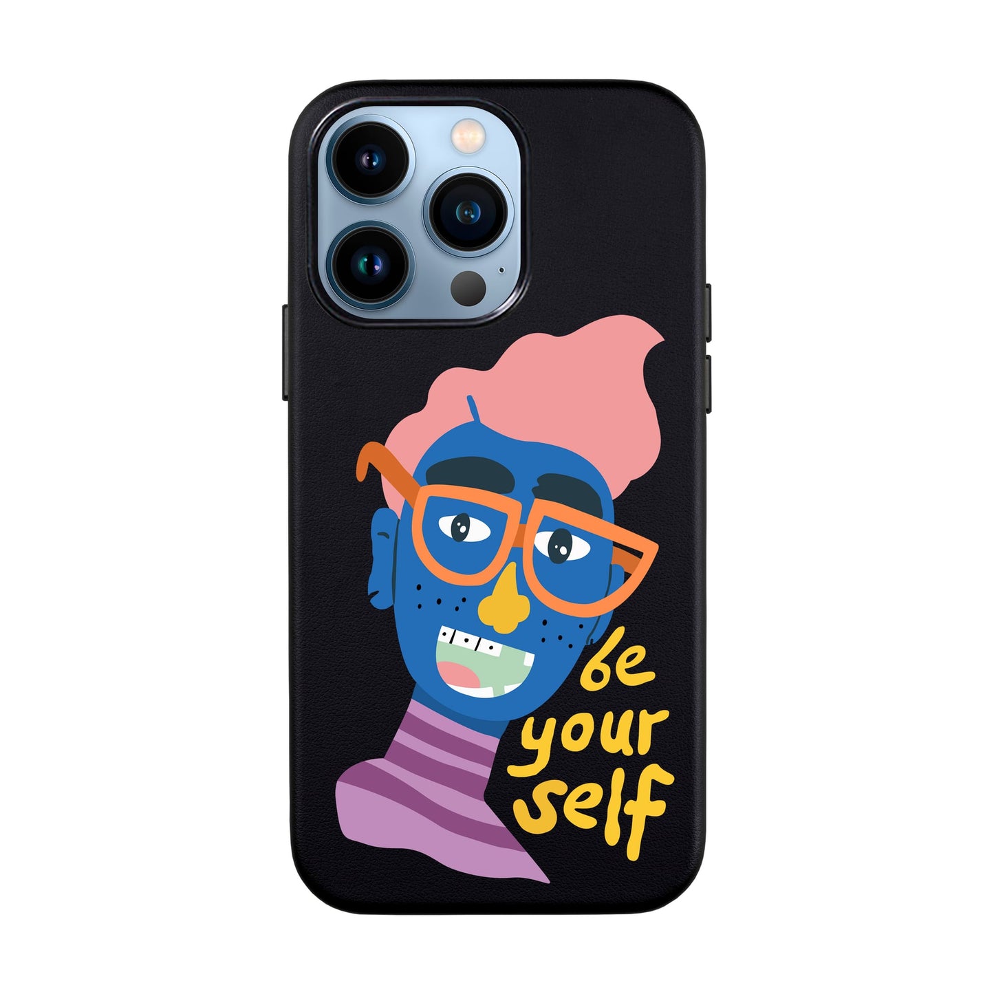 BE YOUR SELF-iPhone 13 Pro Leather Kılıf