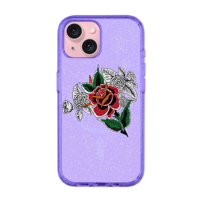 DRY ROSE-iPhone 15 Plus Shiny Kılıf MagSafe Özellikli