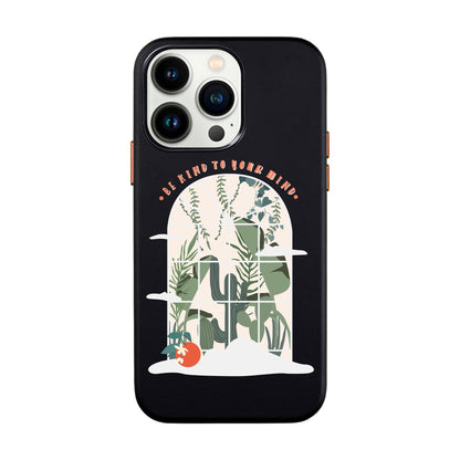 BE KIND-iPhone 14 Leather Kılıf