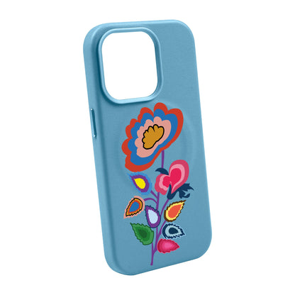 KNITTED FLOWER-Leather Kılıf MagSafe Özellikli - iPhone 11