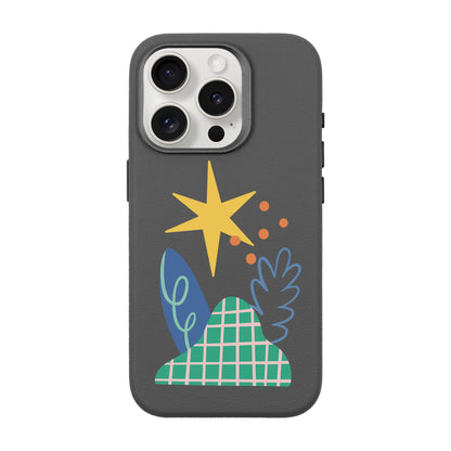 LITTLE NATURE-iPhone 15 Pro Leather Premium Kılıf MagSafe Özellikli