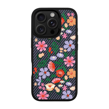 GRACIOUS-iPhone 16 Pro Plaid Kılıf MagSafe Özellikli