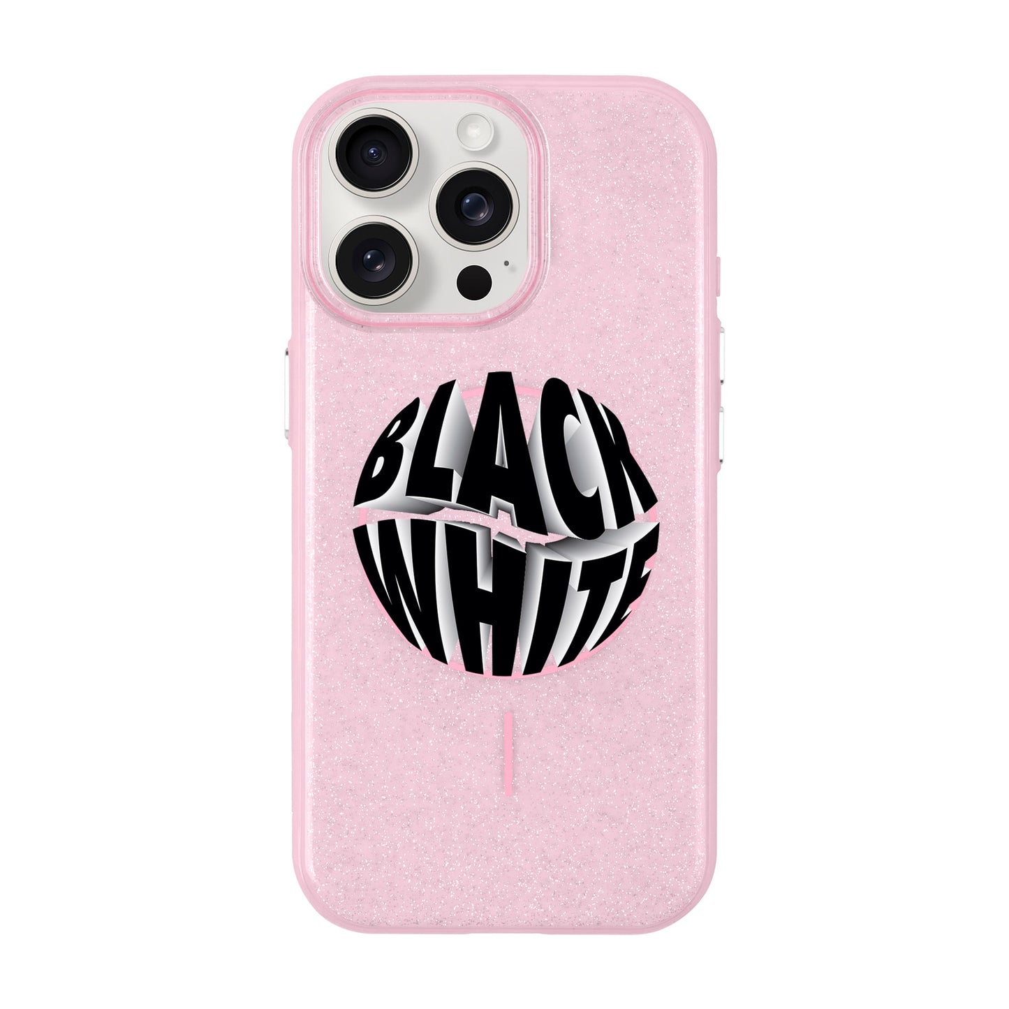 BLACK WHITE-iPhone 15 Pro Max Radiant Kılıf MagSafe Özellikli