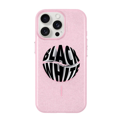 BLACK WHITE-iPhone 15 Pro Max Radiant Kılıf MagSafe Özellikli