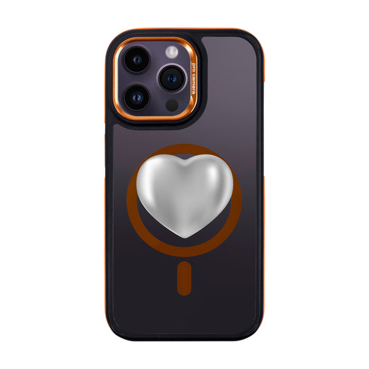 SILVER HEART-iPhone 14 Pro Max Dark Kılıf MagSafe Özellikli