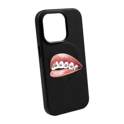 ORTHODONTIST-iPhone 14 Pro Max Leather Kılıf MagSafe Özellikli