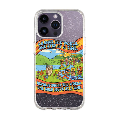 CHANGE THE WORLD-iPhone 14 Pro Max Shiny Kılıf MagSafe Özellikli