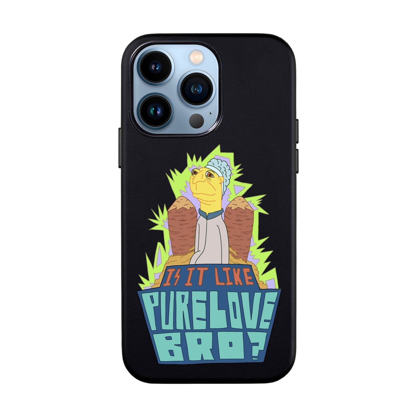 PURE LOVE-iPhone 13 Pro Leather Kılıf