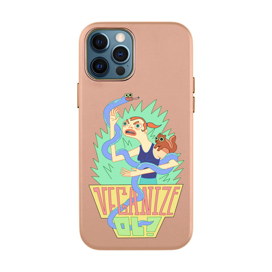 VEGANİZE-iPhone 12 Pro Max Leather Kılıf