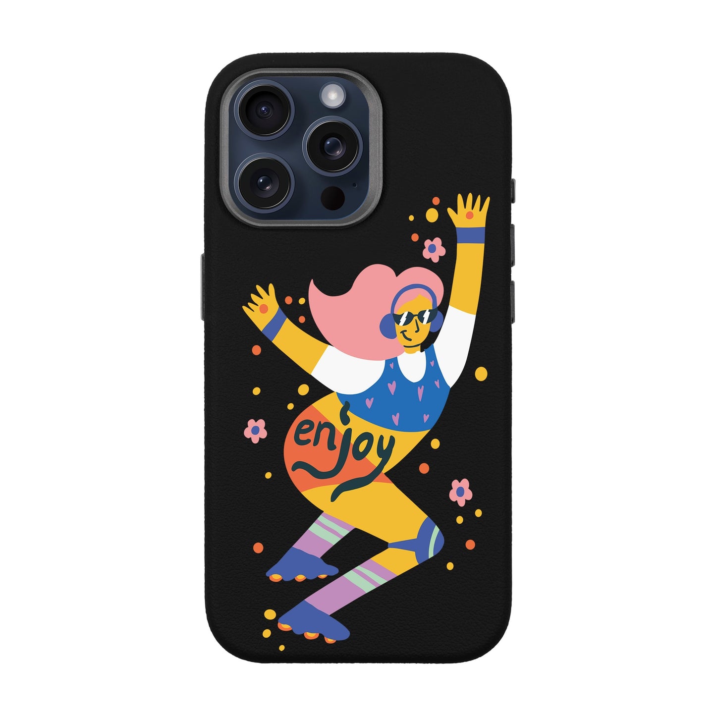 ENJOY-iPhone 15 Pro Max Leather Premium Kılıf MagSafe Özellikli