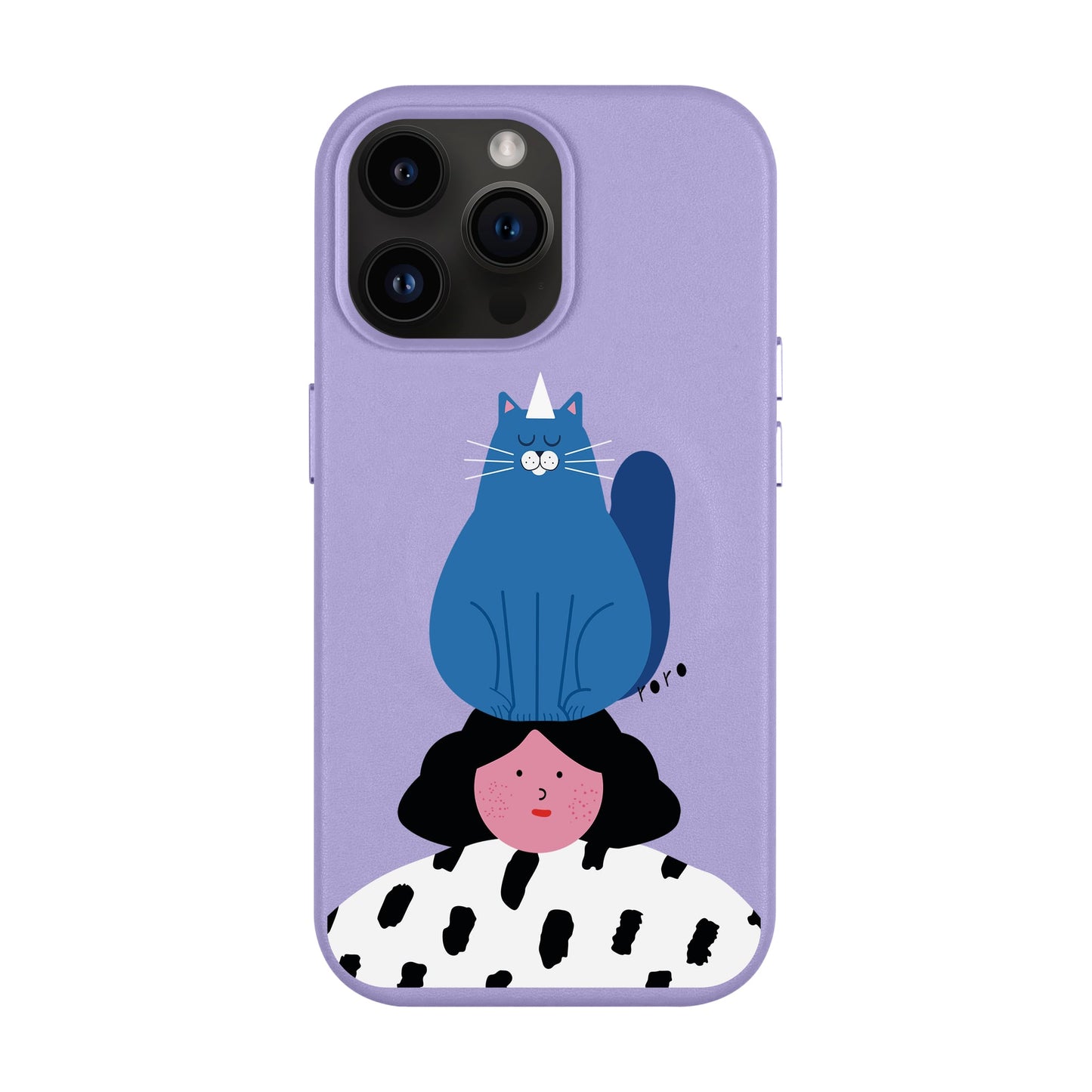 NAUGHTY CAT-iPhone 14 Pro Max Leather Kılıf MagSafe Özellikli