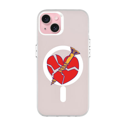 BROKEN HEART-iPhone 15 Plus Hold Kılıf MagSafe Özellikli