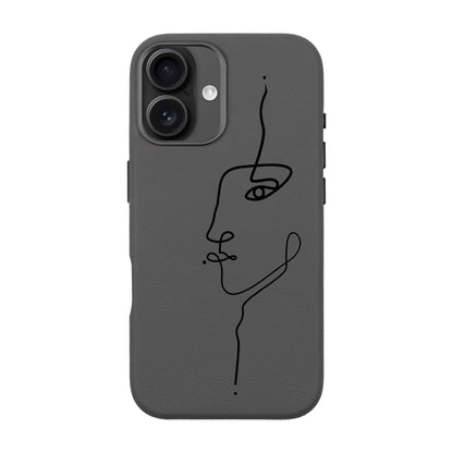 FACE-iPhone 16 Leather Premium Kılıf MagSafe Özellikli